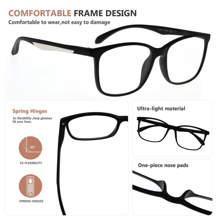 5 Pack Classic Modern Reading Glasses R9113