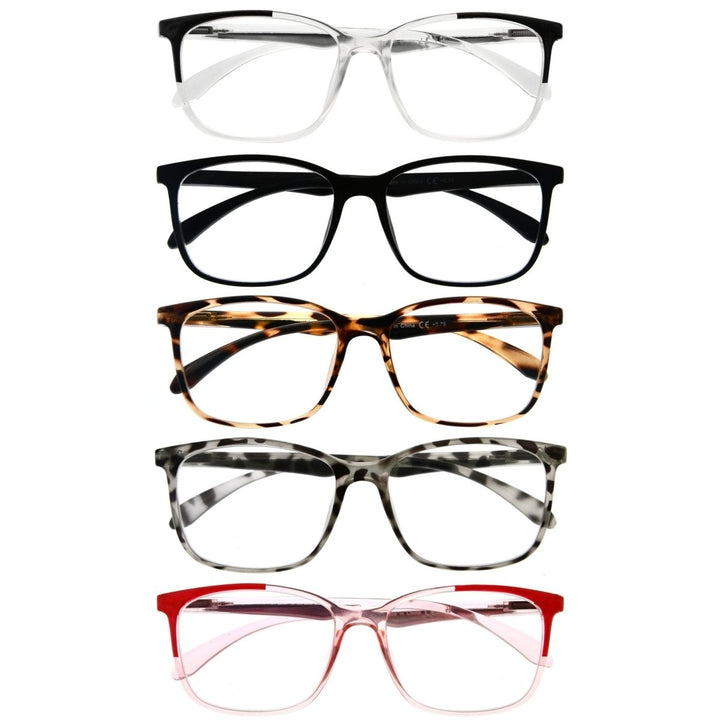 5 Pack Classic Modern Reading Glasses R9113