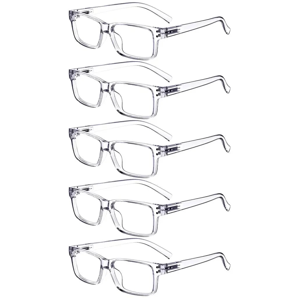 5 Pack Classic Trendy Reading Glasses Vintage Readers R032