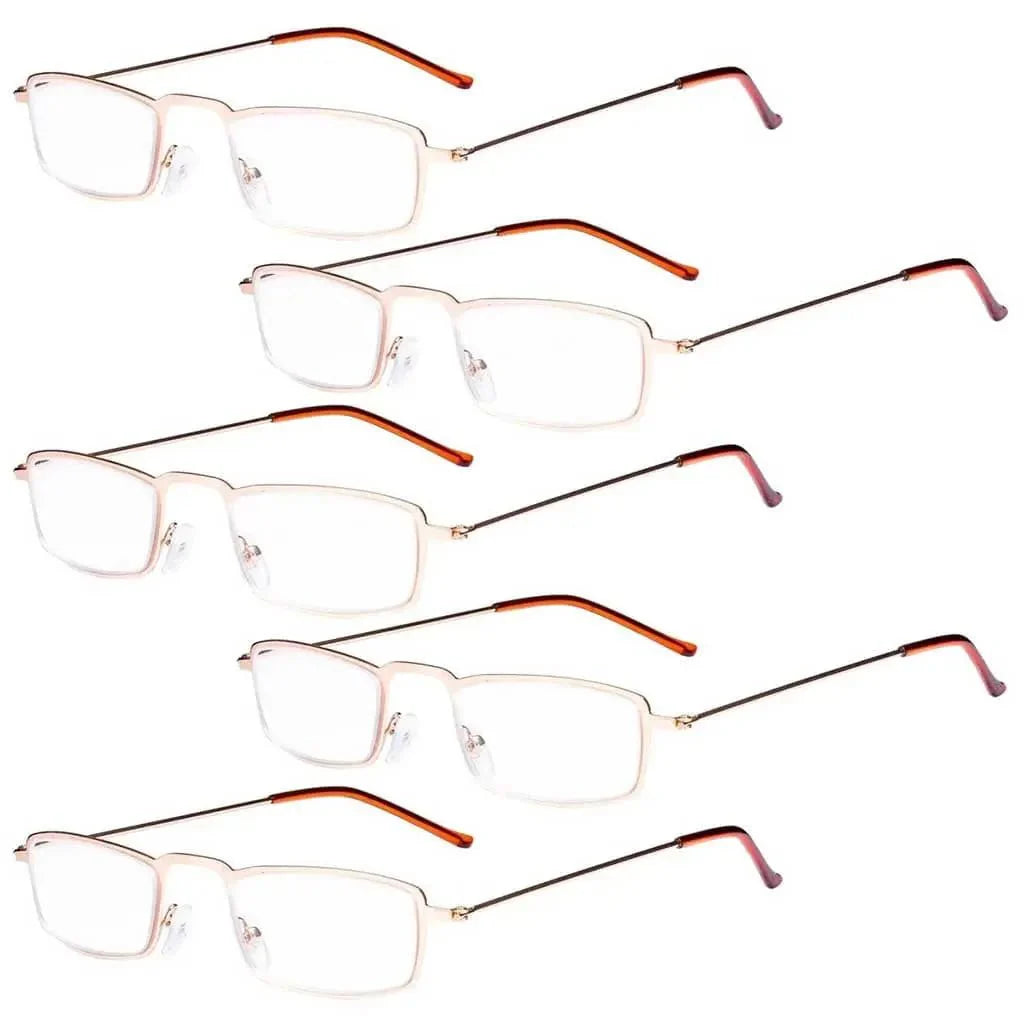 5 Pack Fancy Lightweight Reading Glasses R12004