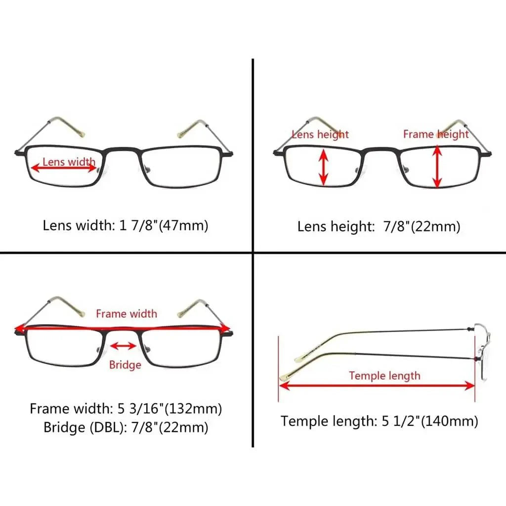 5 Pack Fancy Lightweight Reading Glasses R12004