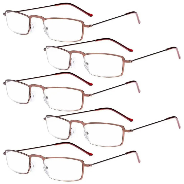 5 Pack Fancy Lightweight Reading Glasses R12004