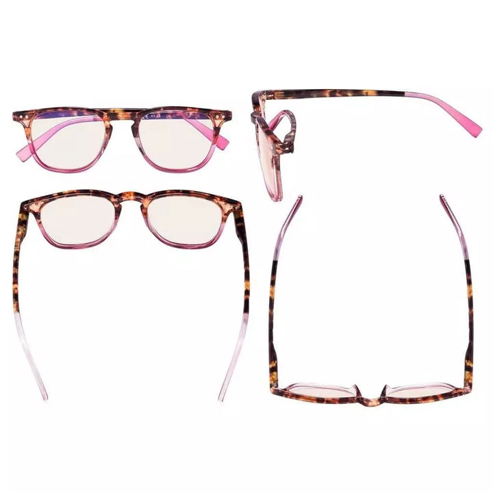 5 Pack Fashion Oval Blue Light Filter Reading Glasses CG179