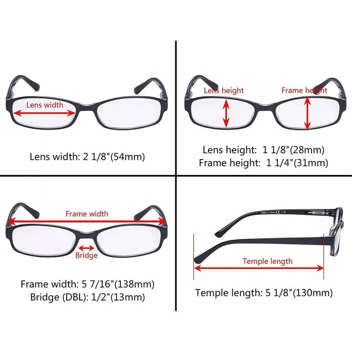 5 Pack Fashion Reading Glasses Small Lens R908K