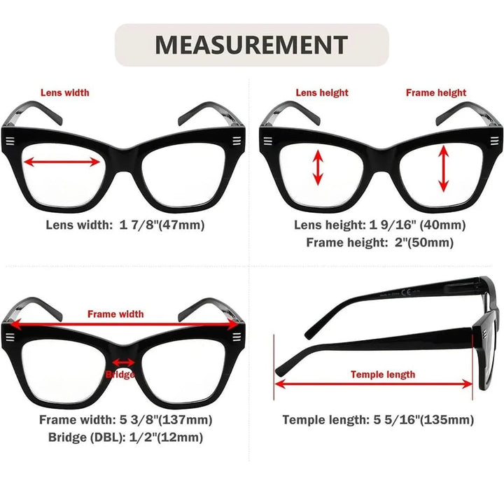 5 Pack Fashionable Reading Glasses Stylish Readers R2111