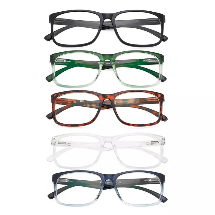 5 Pack Fashionable Reading Glasses Stylish Readers RT1805