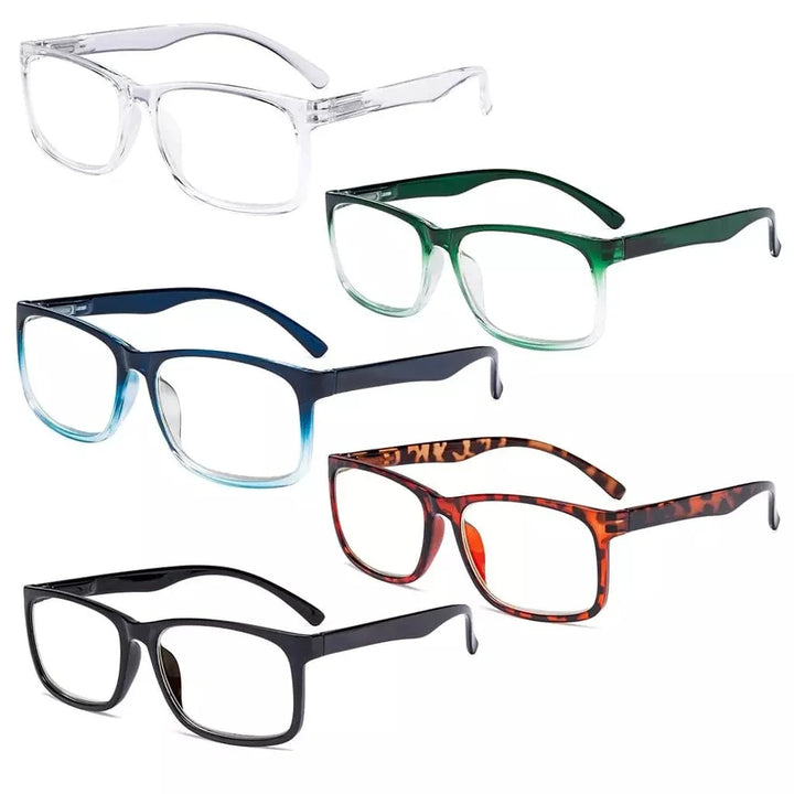 5 Pack Fashionable Reading Glasses Stylish Readers RT1805
