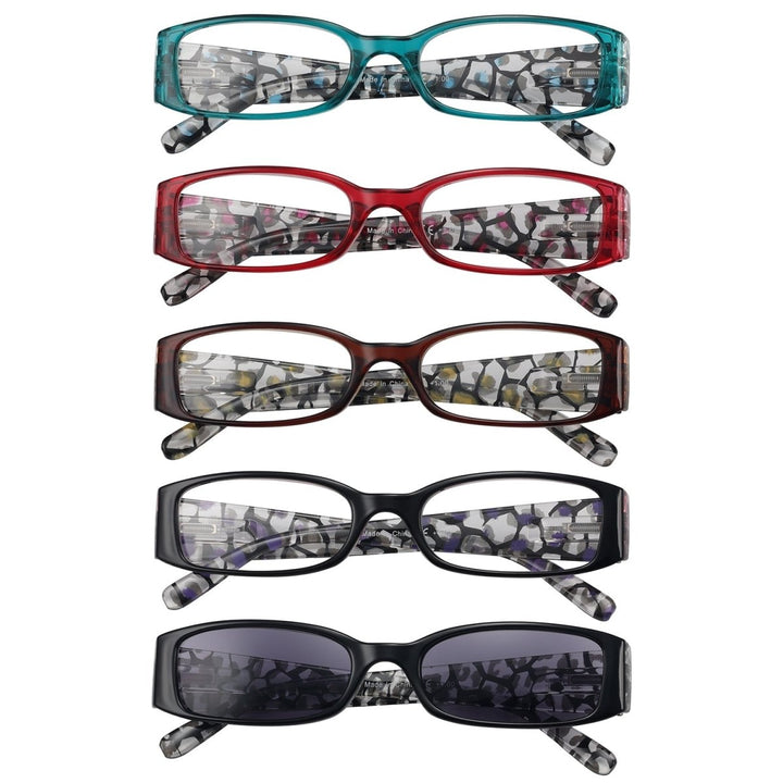 5 Pack Floral Design Reading Glasses R040F