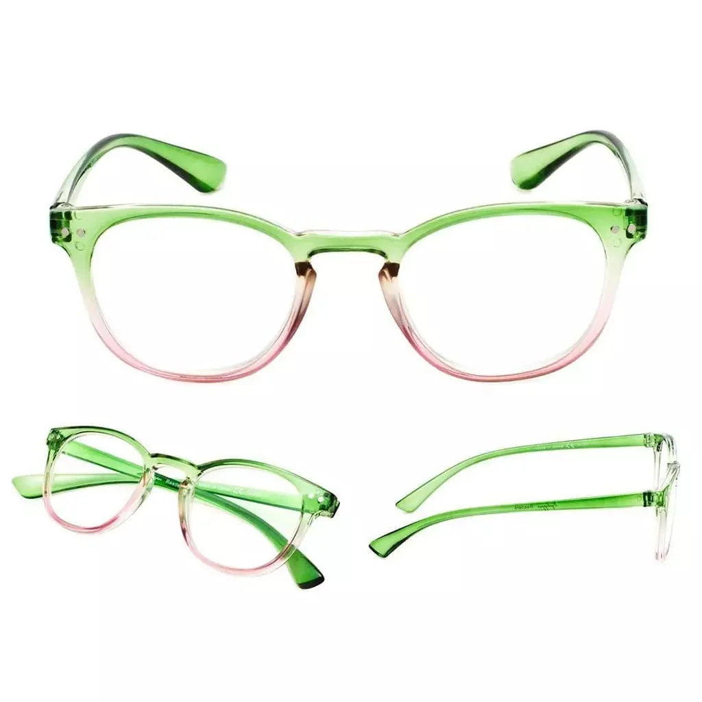 5 Pack Oval Fashion Design Reading Glasses 3-R144