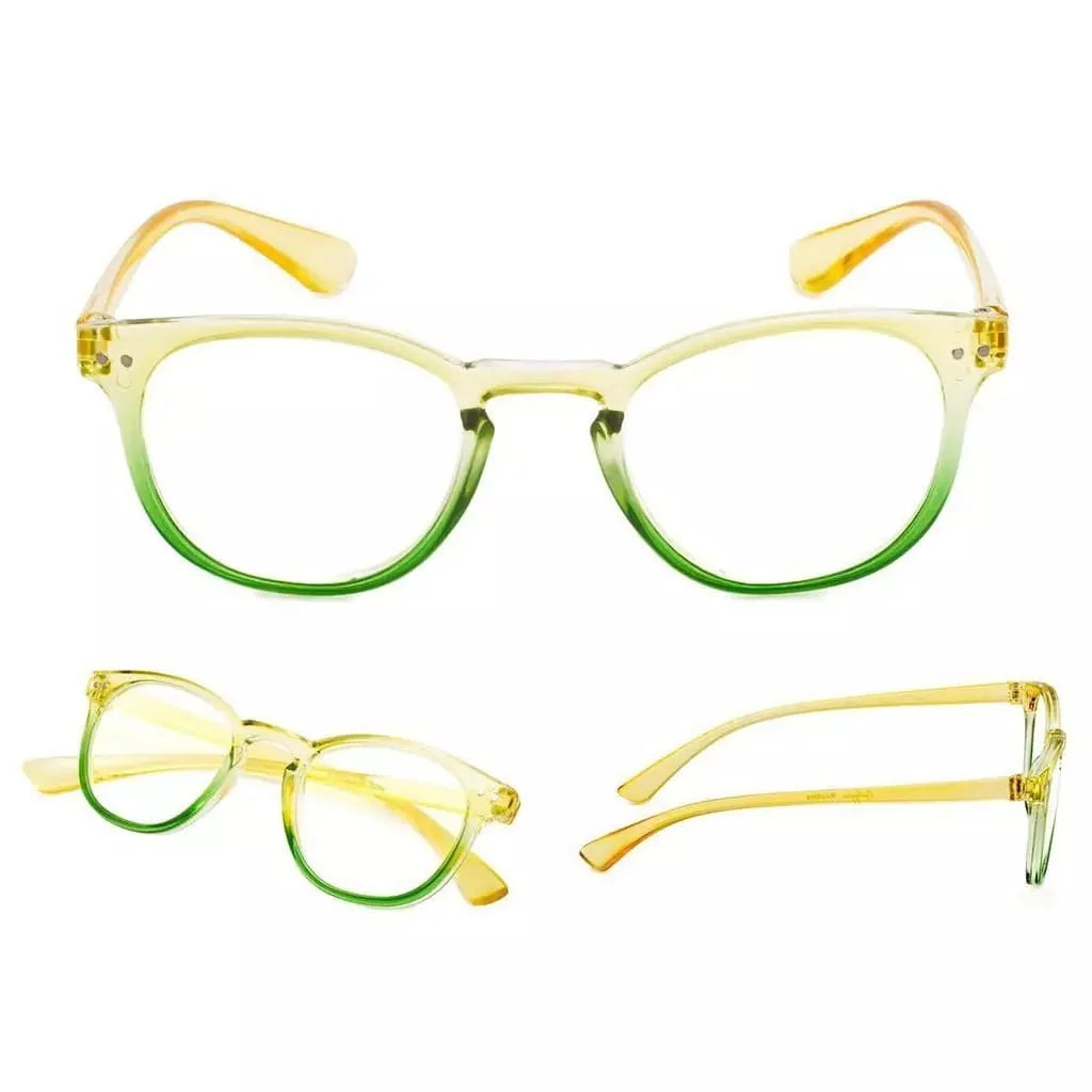 5 Pack Oval Fashion Design Reading Glasses 3-R144