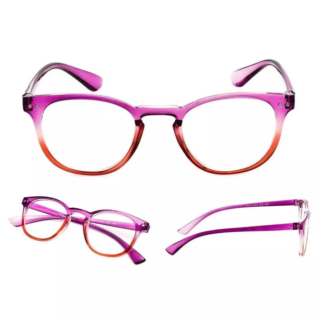 5 Pack Oval Fashion Design Reading Glasses 3-R144