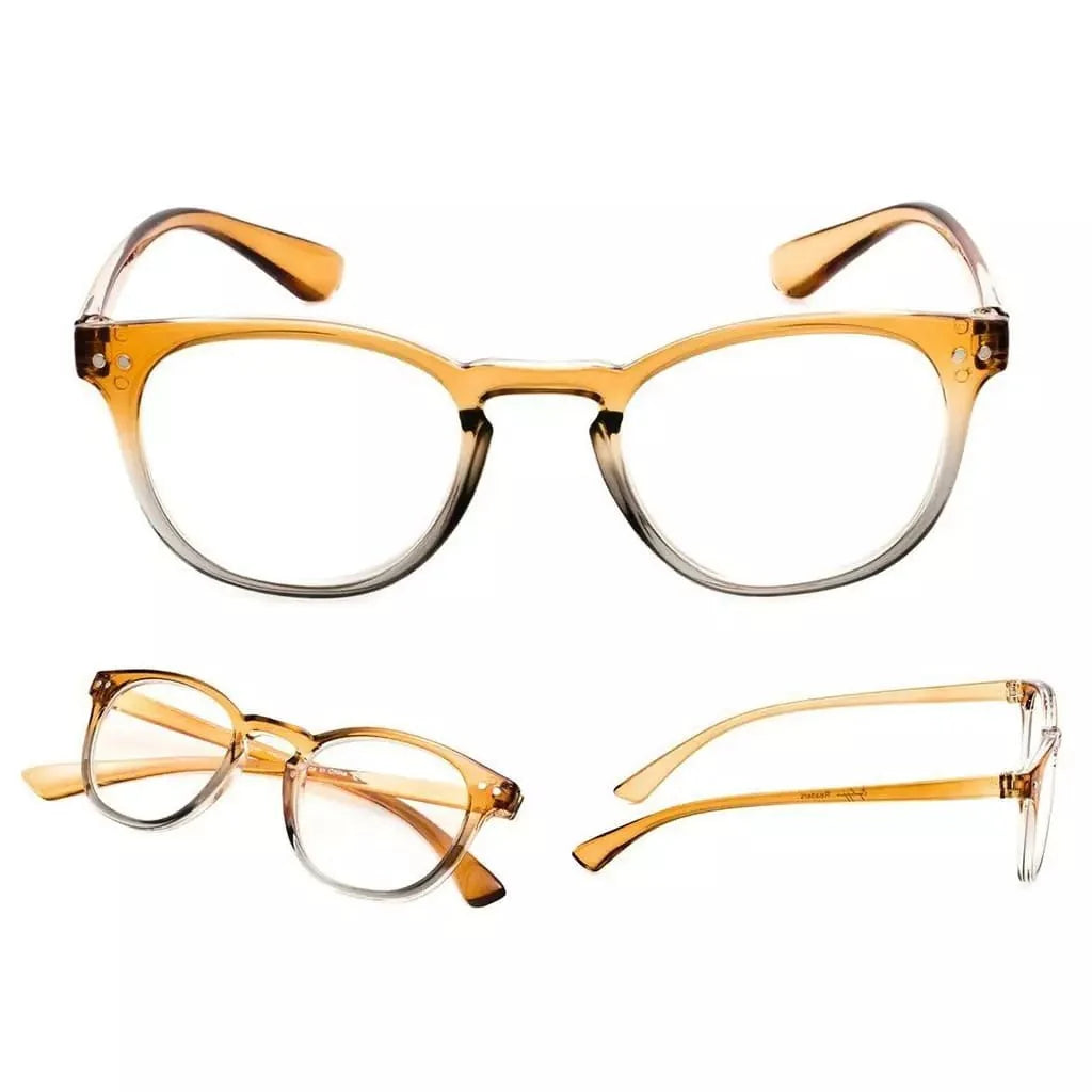5 Pack Oval Fashion Design Reading Glasses 3-R144