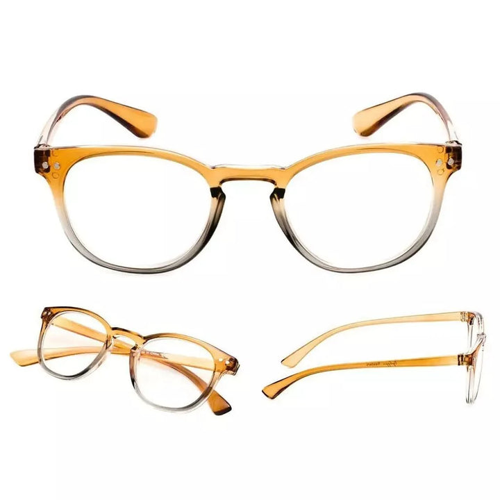 5 Pack Oval Fashion Design Reading Glasses 3-R144