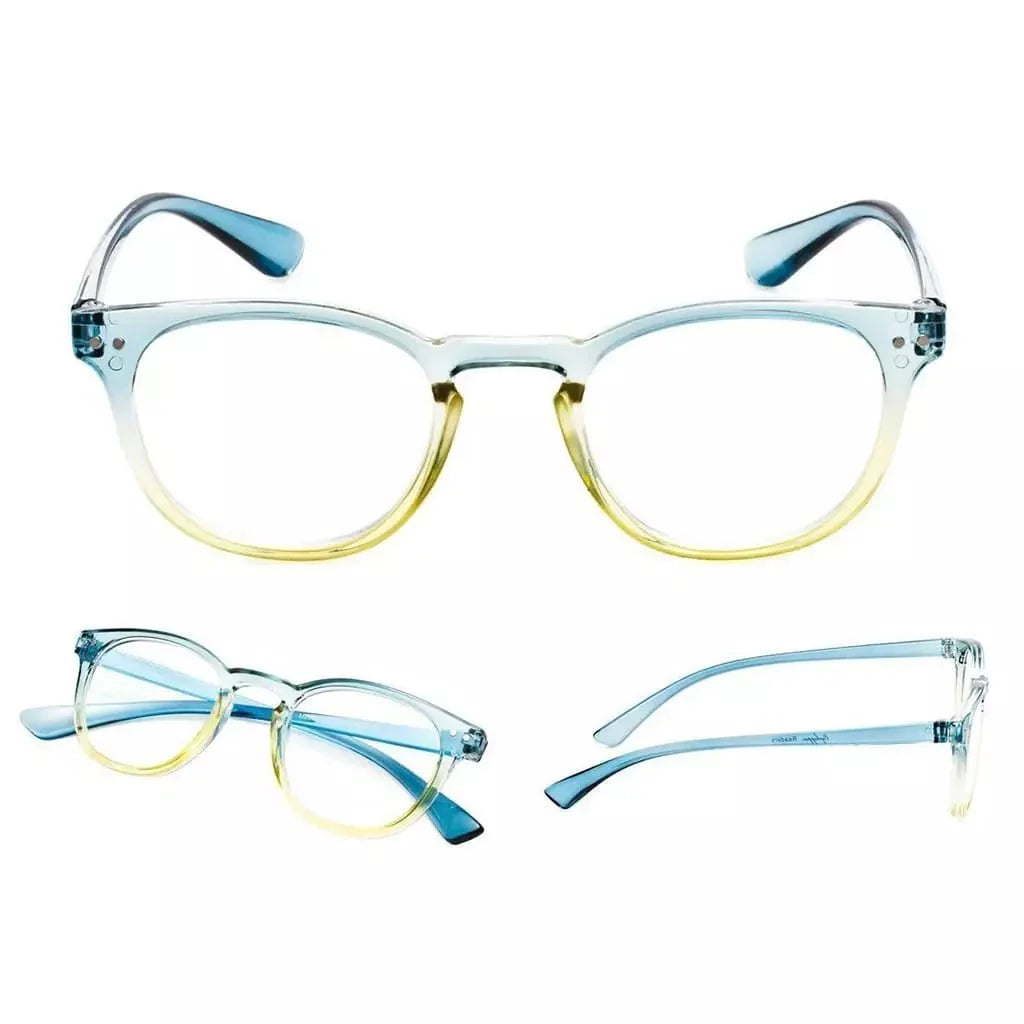 5 Pack Oval Fashion Design Reading Glasses 3-R144