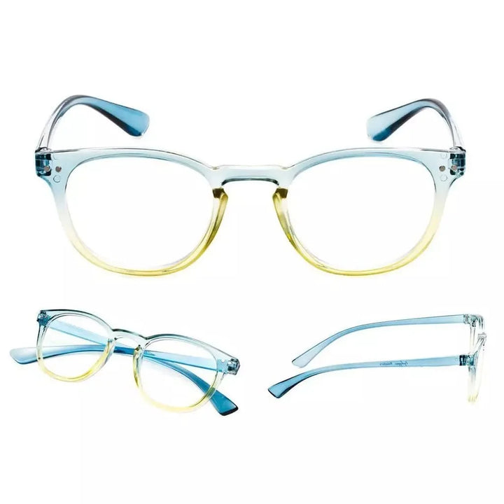 5 Pack Oval Fashion Design Reading Glasses 3-R144