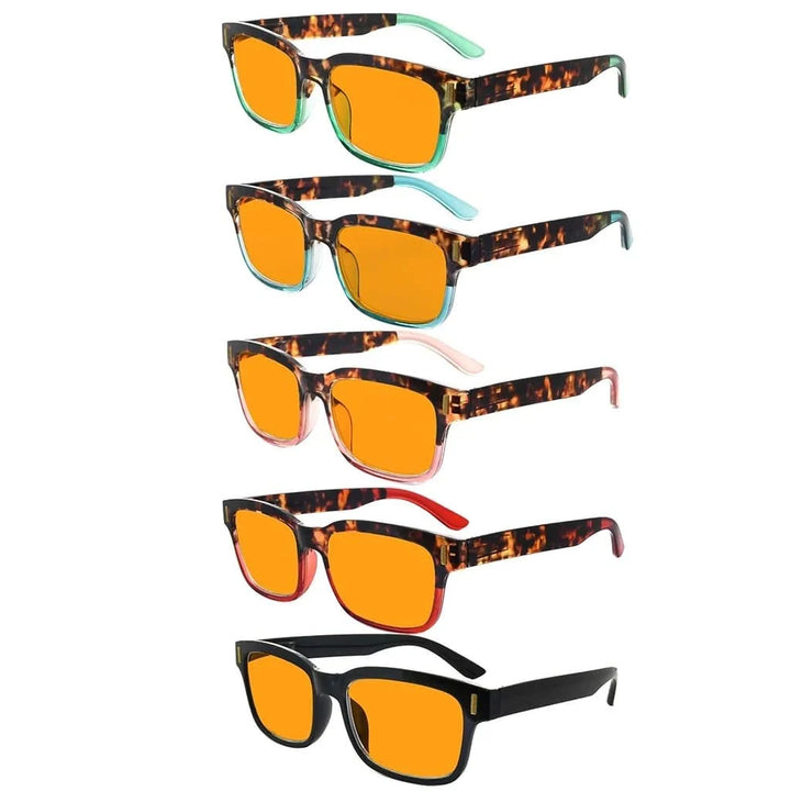 5 Pack Pattern Blue Light Blocking Reading Glasses DSRT1802