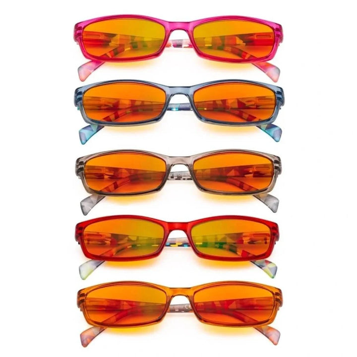 5 Pack Pattern Blue Light Blocking Reading Glasses DSRT1803