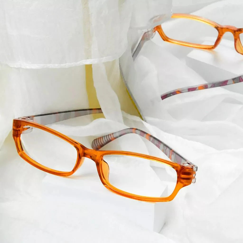 5 Pack Patterned Temples Metalless Screwless Reading Glasses NRT1803