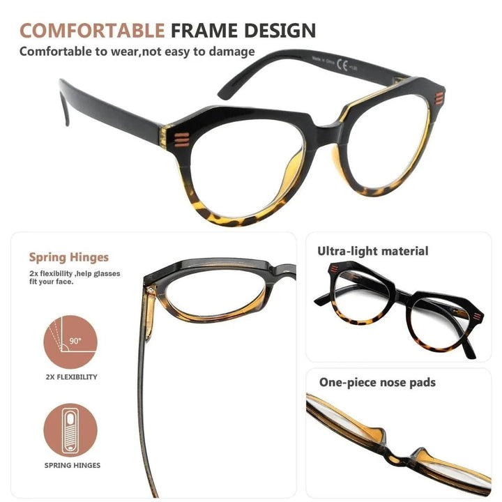 5 Pack Polygon Reading Glasses R2110