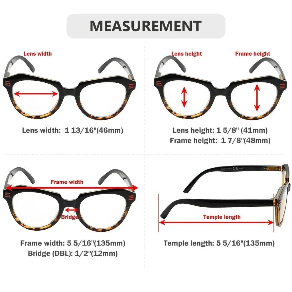 5 Pack Polygon Reading Glasses R2110