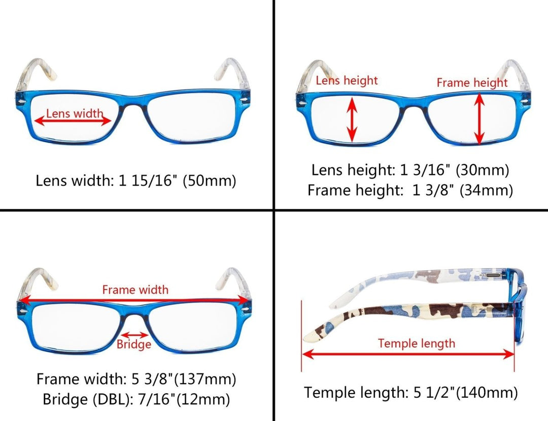 5 Pack Reading Glasses R066C