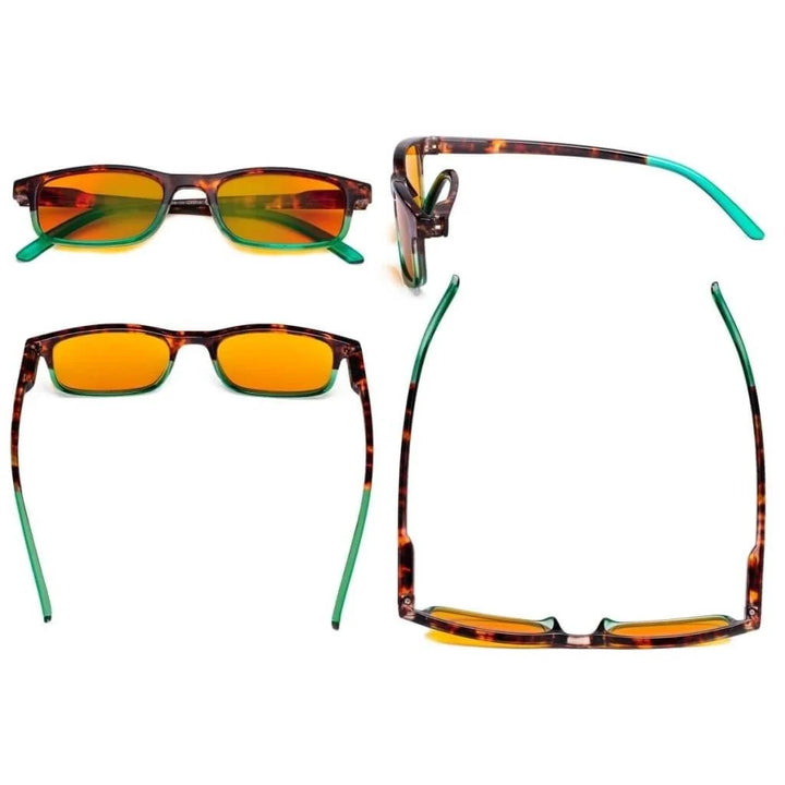 5 Pack Rectangle Blue Light Blocking Readers DS111D