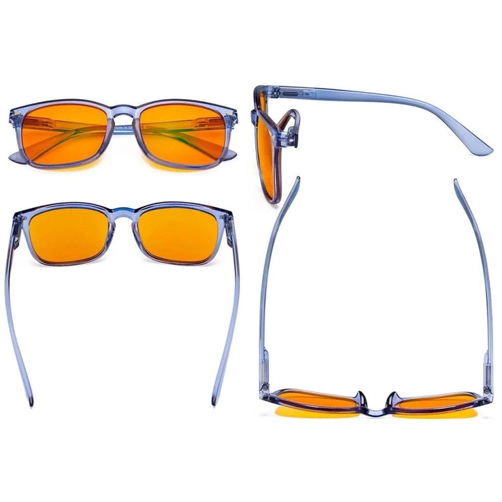 5 Pack Rectangle Blue Light Blocking Reading Glasses DSRT1801