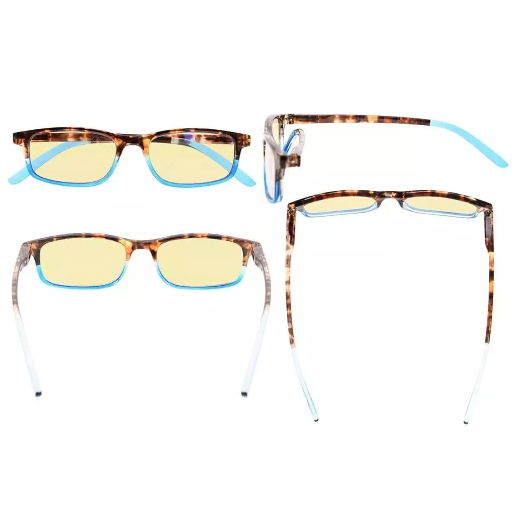 5 Pack Rectangle Blue Light Filter Glasses CG111