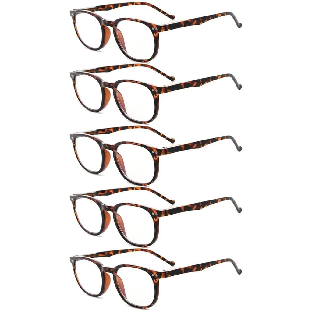 5 Pack Retro Oval Reading Glasses R065