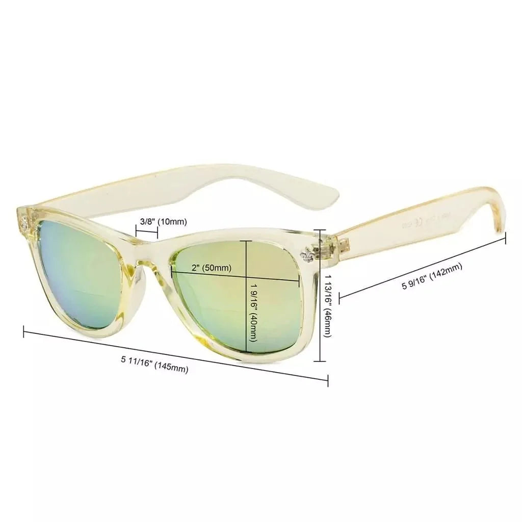 5 Pack Square Bifocal Reading Sunglasses Chic Readers SGS027