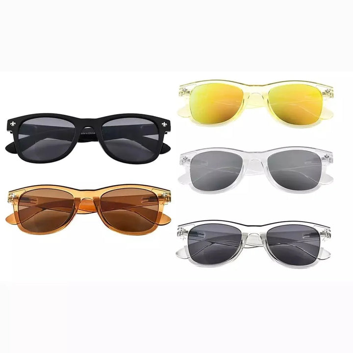 5 Pack Square Bifocal Reading Sunglasses Chic Readers SGS027