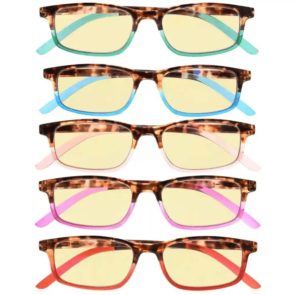 5 Pack Stylish Blue Light Blocking Readers TMCG111