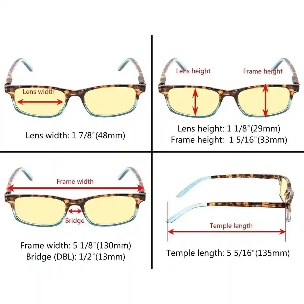 5 Pack Stylish Blue Light Blocking Readers TMCG111