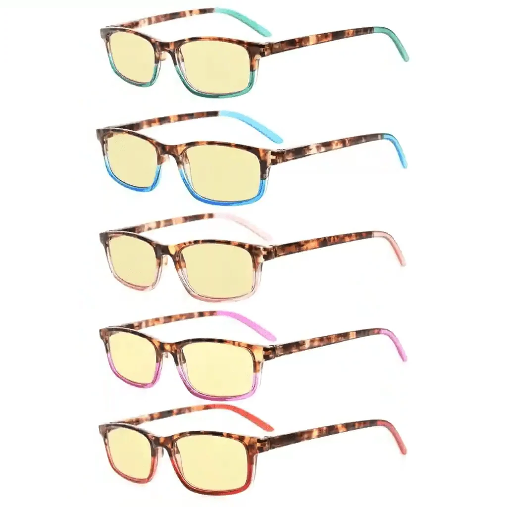 5 Pack Stylish Blue Light Blocking Readers TMCG111
