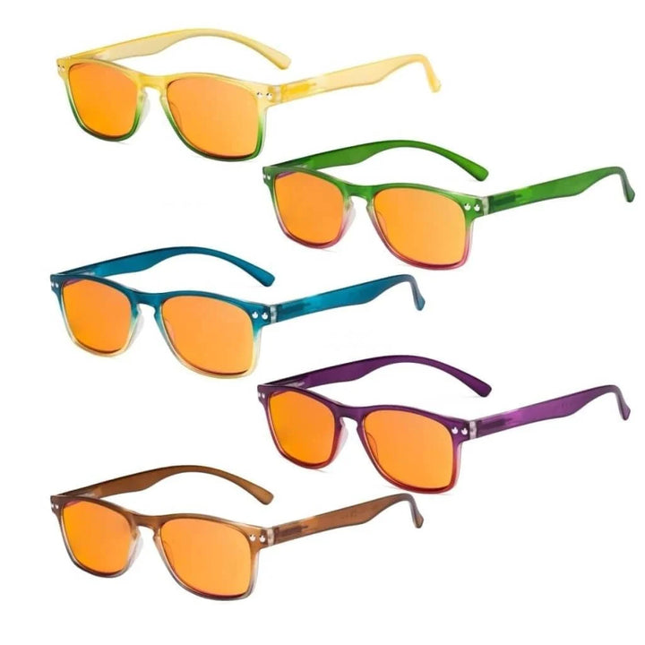 5 Pack Stylish Blue Light Blocking Reading Glasses DS046