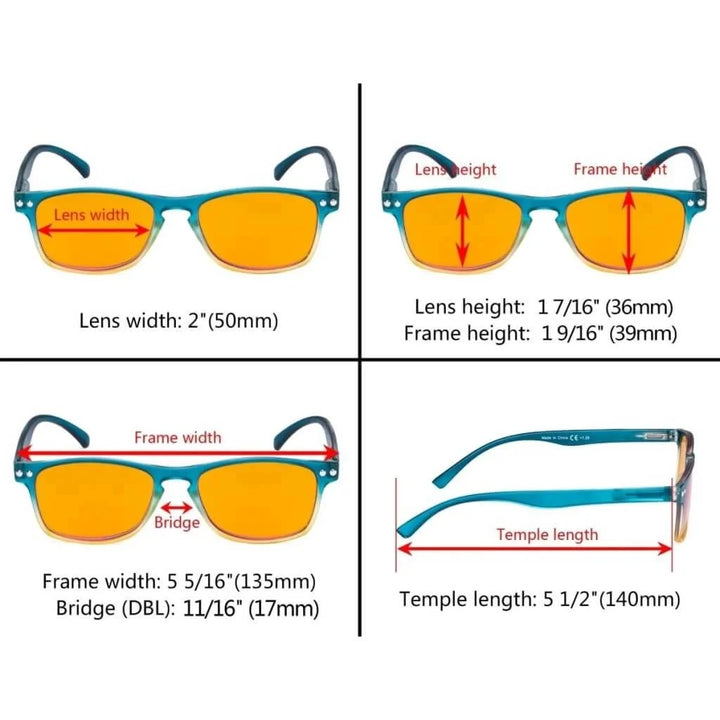 5 Pack Stylish Blue Light Blocking Reading Glasses DS046