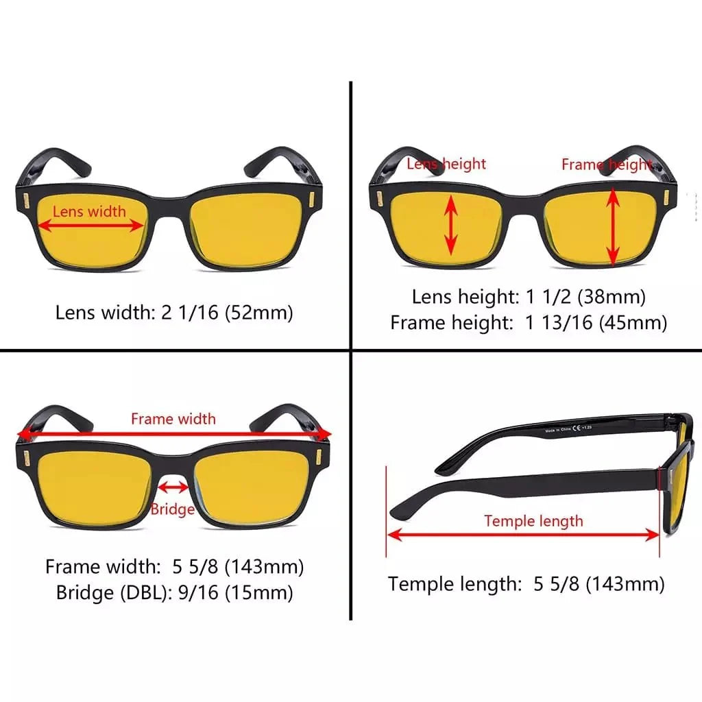 5 Pack Stylish Blue Light Blocking Reading Glasses HP1802
