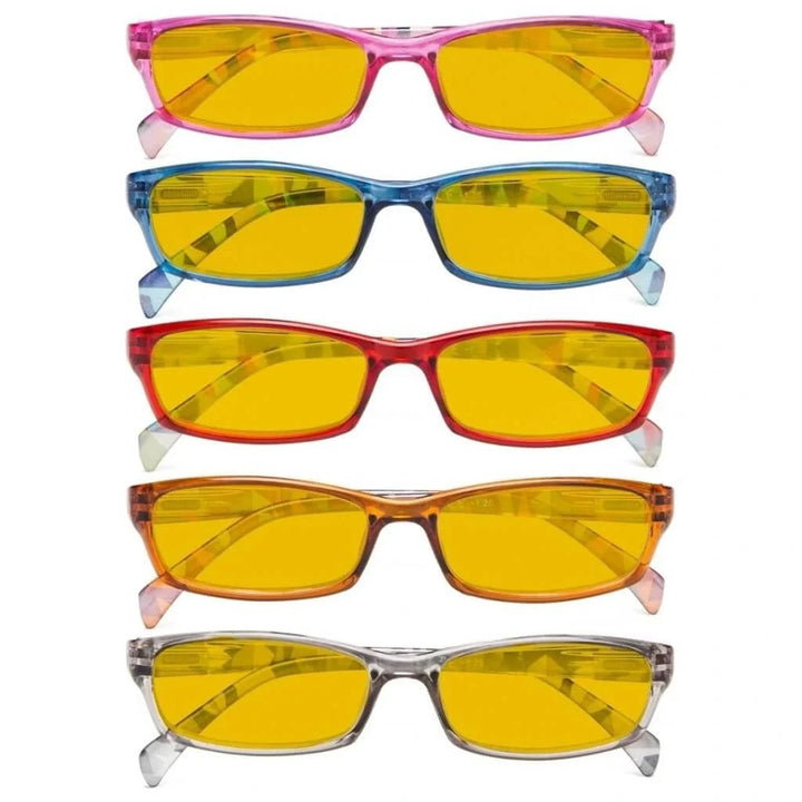 5 Pack Stylish Blue Light Blocking Reading Glasses HP1803