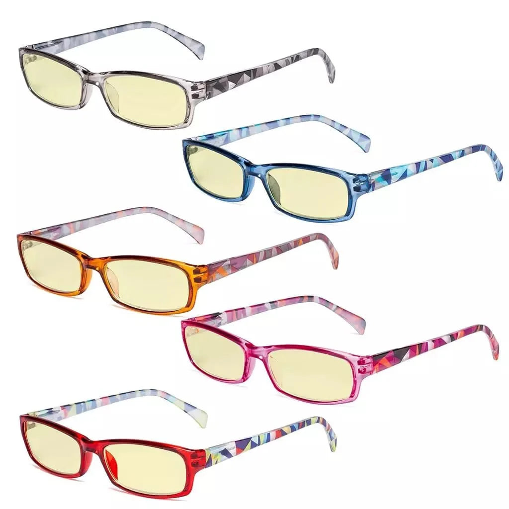 5 Pack Stylish Blue Light Blocking Reading Glasses TMCGT1803