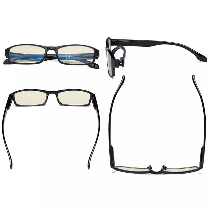 5 Pack Stylish Blue Light Filter Reading Glasses UVR9102