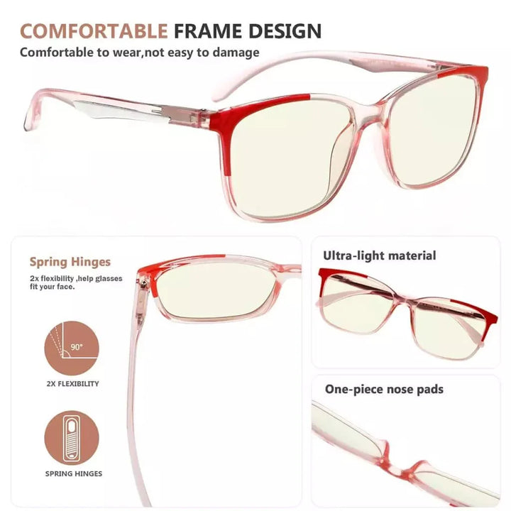 5 Pack Stylish Blue Light Filter Reading Glasses UVR9113
