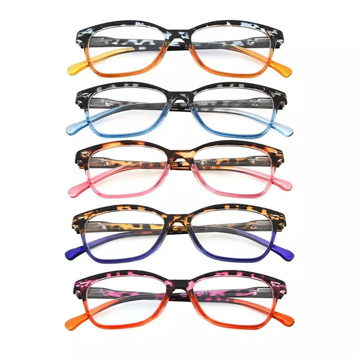 5 Pack Stylish Cat-eye Tortoise Reading Glasses R9111