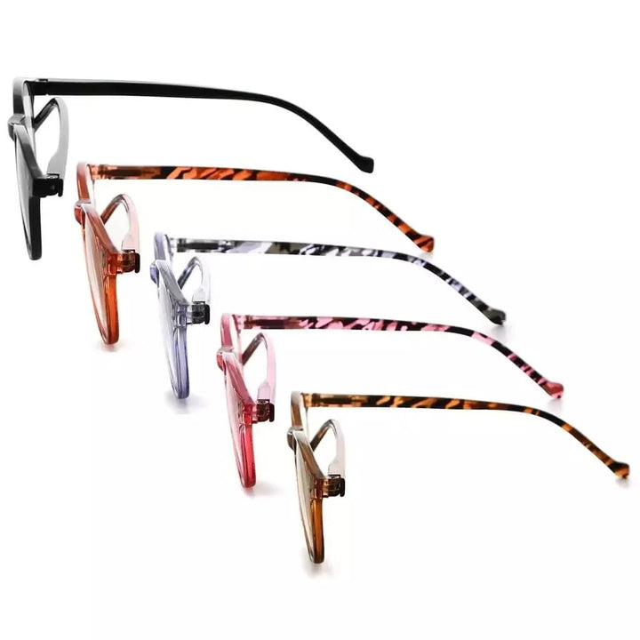 5 Pack Oval Round Reading Glasses Pattern Design R9115B