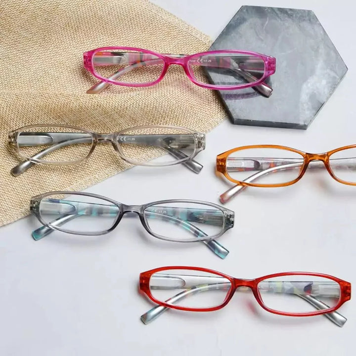 5 Pack Stylish Reading Glasses with Pattern Arms Readers R9104G