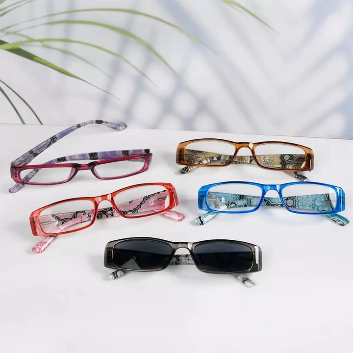 5 Pack Tiger Patterned Temples Reading Glasses R006A