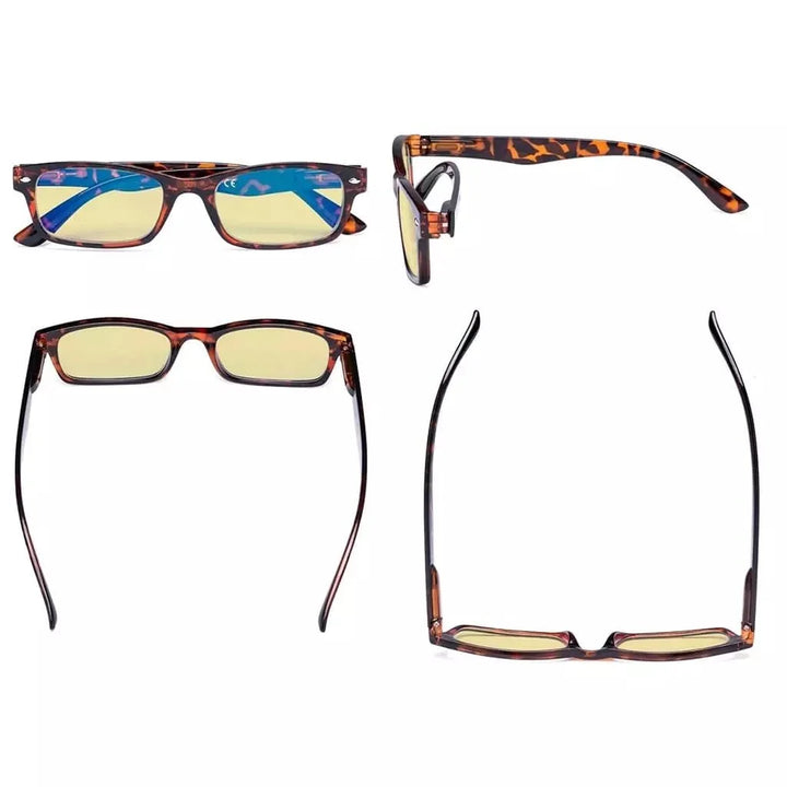 5 Pack Vintage Blue Light Blocking Reading Glasses TMCG055