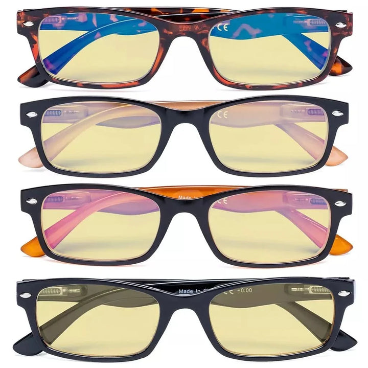 5 Pack Vintage Blue Light Blocking Reading Glasses TMCG055