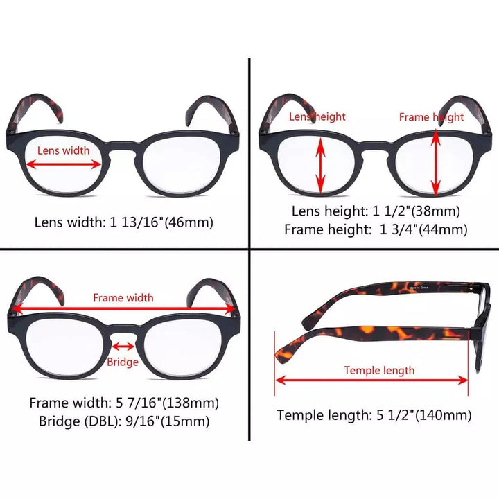 5 Pack Vintage Pattern Design Reading Glasses R124F