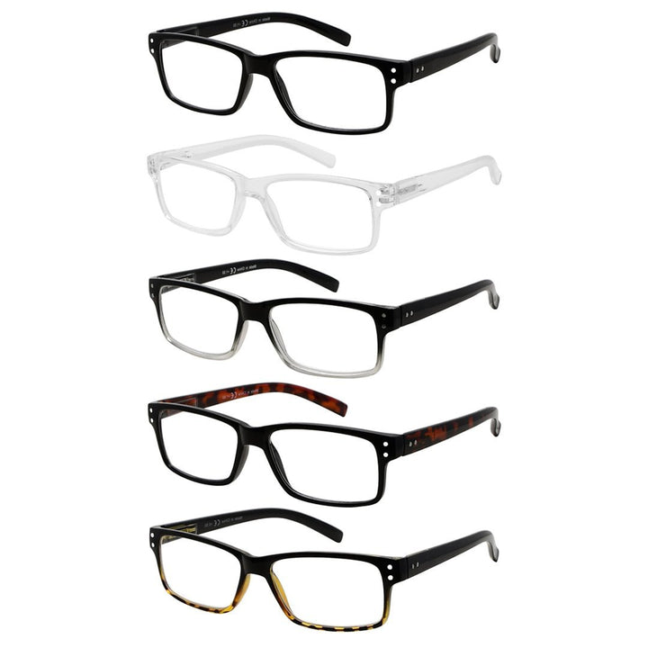 5 Pack Vintage Reading Glasses