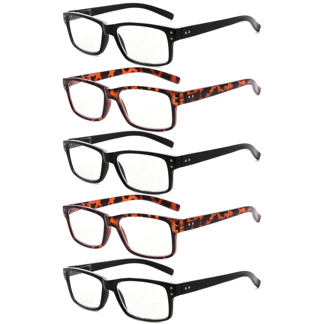 5 Pack Vintage Reading Glasses